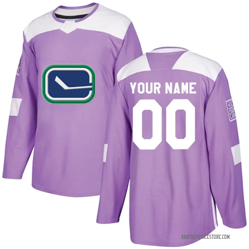 Tampa Bay Lightning adidas Hockey Fights Cancer Primegreen Authentic Custom  Jersey - White/Purple